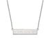 Sterling Silver NHL Ottawa Senators SM Bar Necklace, 18 In