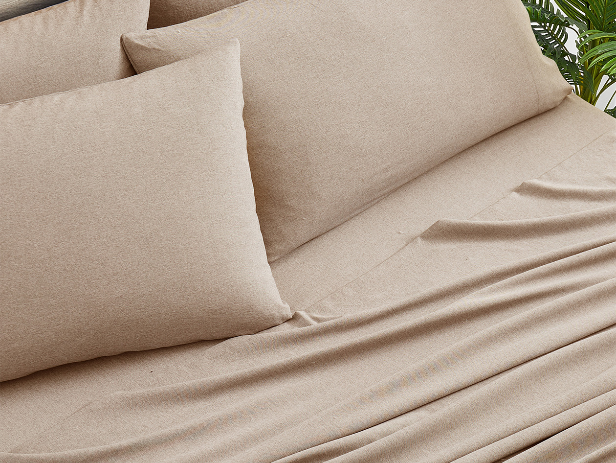 Bamboo Blend Chambray Sheet Set (Oatmeal/Twin)