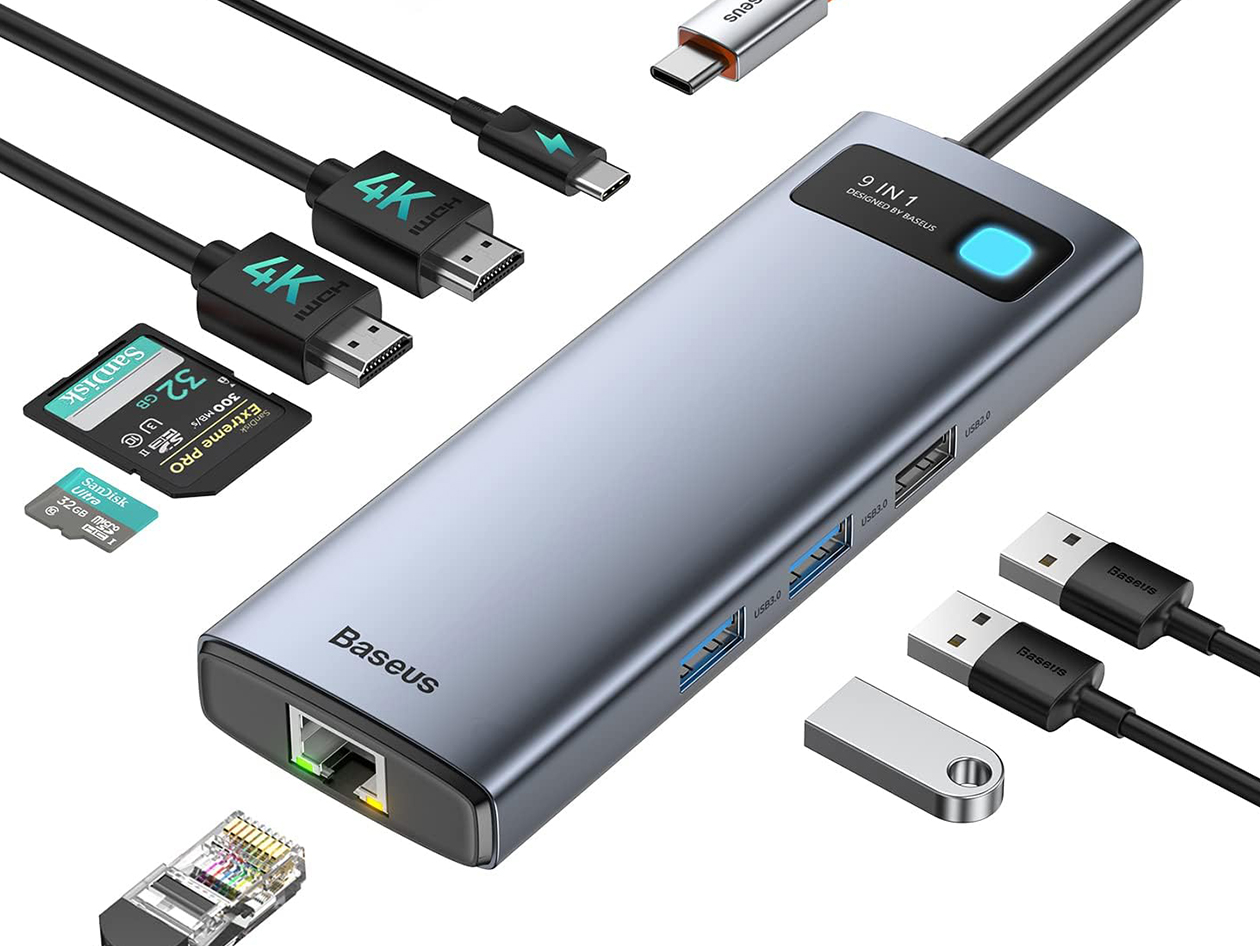 Baseus Joystar 9-in-1 USB-C Hub (Open Box)