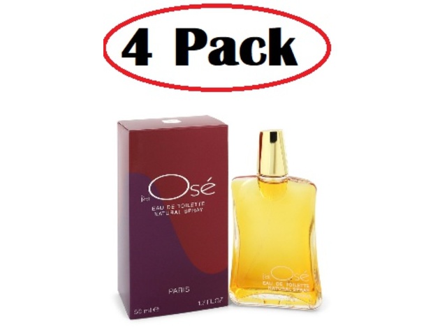 4 Pack of JAI OSE by Guy Laroche Eau De Toilette Spray 1.7 oz