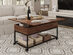 Lift Top Rolling Coffee Table with Storage