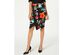 Thalia Sodi Women's Printed Floral Scuba Skirt Black Size  Extra Small