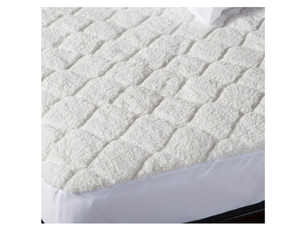 sherpa quilted mattress pad