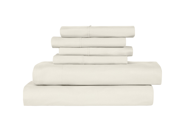 4-Piece Bamboo-Blend Comfort Luxury Sheet Set (Ivory/Twin)
