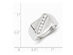 Mens Synthetic Cubic Zirconia (CZ) Band Ring in Sterling Silver - 10