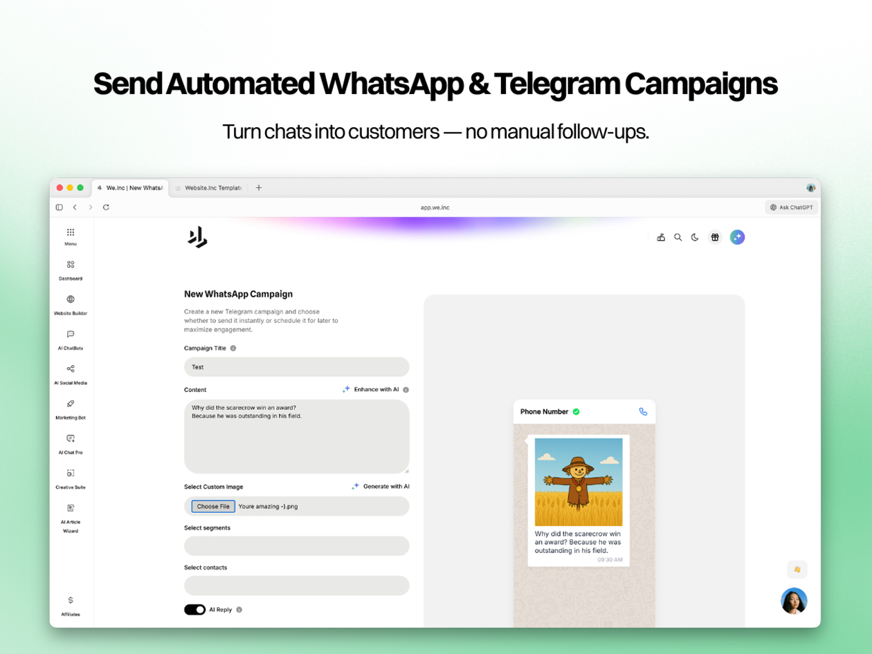 We.inc Website Builder: Lifetime Subscription