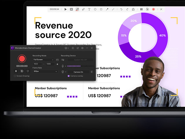 Wondershare DemoCreator ALL-IN-ONE Demo Video Toolkit: Perpetual License (For Mac)