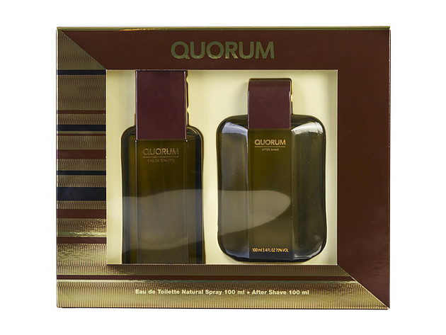 QUORUM by Antonio Puig EDT SPRAY 3.4 OZ & AFTERSHAVE 3.4 OZ for MEN  100% Authentic