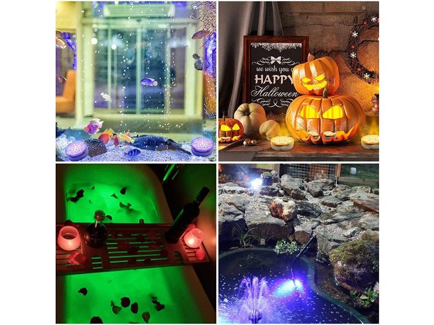 12-Pack Decorative Waterproof Battery Operated Color-Changing LED Lights