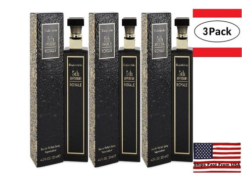 3 Pack 5th Avenue Royale by Elizabeth Arden Eau De Parfum Spray