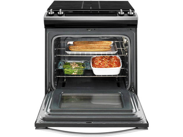 Whirlpool WEG515S0FS 5.0 Cu. Ft. Slide-In Stainless Steel Gas Range