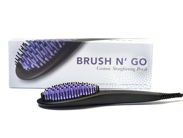 Brush N Go Straightening Brush (Violet)