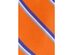 Tommy Hilfiger Men's Bronx Stripe Silk Tie Orange Size Regular