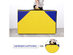 Costway 4'x10'x2" Thick Folding Panel Gymnastics Mat Gym Yellow/Blue