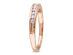 Diamond Anniversary Wedding Band 1/4 Carat (ctw G-H-I, I2-I3) in 10k Rose Pink Gold - 7.5
