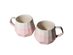 Homvare Porcelain Coffee Mug, Tea Cup for Office and Home Suitable for Both Hot and Cold Beverages - Pink 2-Pack