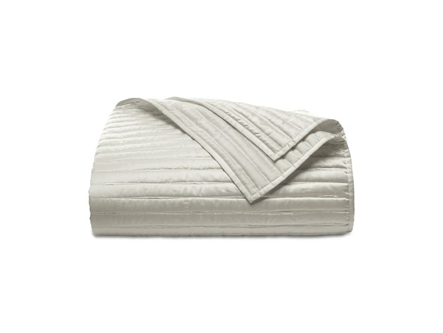 Hotel Collection Plume Cotton Blend Bedding 94 X 96 Inch Full/Queen Coverlet, White