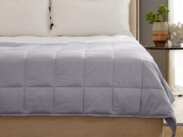 Kathy Ireland Weighted Blanket (Silver/15lbs, 60"x 80")