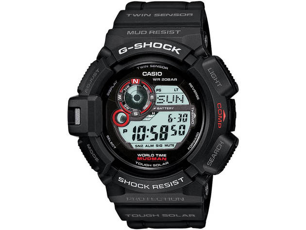 Casio G93001 G Shock Mudman Mens Watch Black Red StackSocial