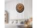 Costway 30'' Round Wall Clock Decorative Wooden Clock Come With Battery - Natural Wood