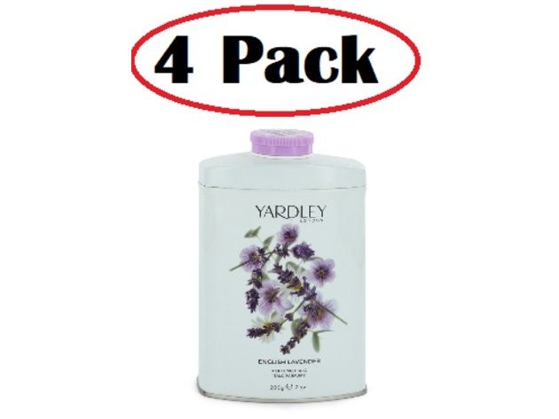 4 Pack of English Lavender by Yardley London Talc 7 oz