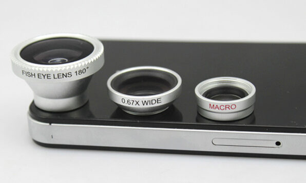 Silver iOS Camera Lens 3 Pack - Product Image