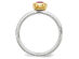 Created Synthetic Ruby 1/2 Carat (ctw) Ring in Sterling Silver With Gold Plating - 10