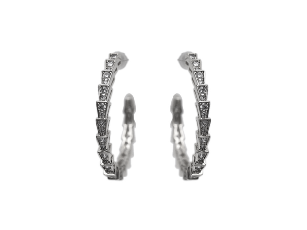 Crystal Hoop Earrings in Gold or Silver
