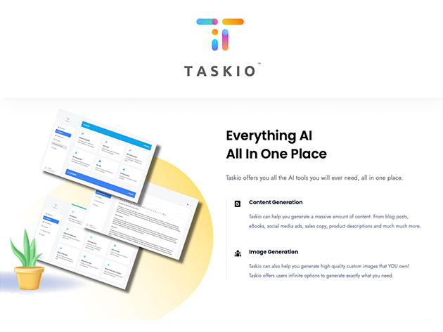 Taskio: The Ultimate AI Productivity Tool: Lifetime Subscription