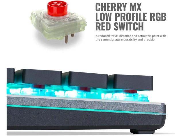 Cooler Master SK630 Tenkeyless Mechanical Keyboard | Cherry MX Low Profile,BlacK (Refurbished, Open Retail Box)