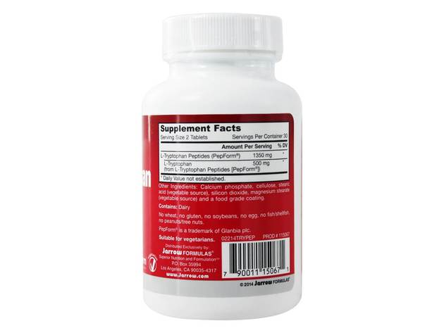 Jarrow Formulas - L-Tryptophan Peptide - 60 Tablet(s)