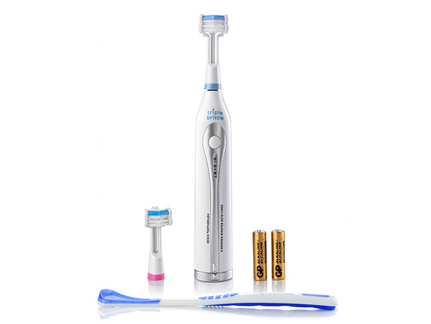 Triple Bristle™ GO Battery Powered Sonic Toothbrush