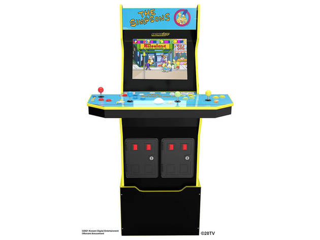 Arcade1up SIMPS4PARC The Simpsons Arcade Cabinet with Riser and Stool