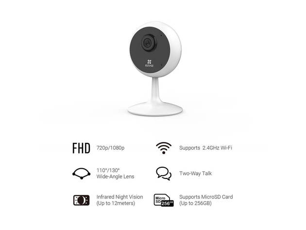 Ezviz EZC1C1D2 C1C 1080p Indoor Wi-Fi Wireless Security Camera