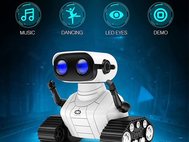 Rechargeable RC Robot for Kids with Music & LED Lights (2-pack)