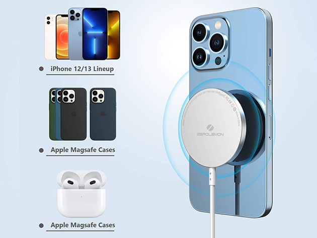 10 Foot Magnetic Wireless USB-C Charging Cable (MagSafe Compatible)