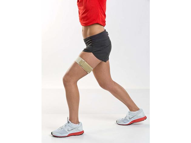 Cho-Pat ITB Strap - Support for Running and Everyday Activities to Relieve Discomfort from Iliotibial Band Syndrome (ITBS), Large: 21.5 Inches - 23 Inches, Tan