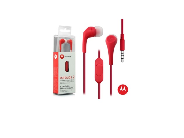 Motorola Earbuds 2 In Ear Headphones - Red