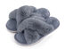 Comfy Toes Women's Slippers (Grey/Size 5)