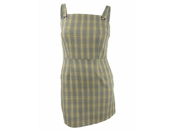 plaid jumper dress plus size