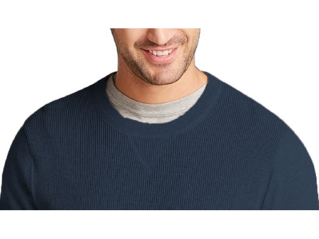 Nautica Men's Navtech Crewneck Solid Sweater Navy Size Small