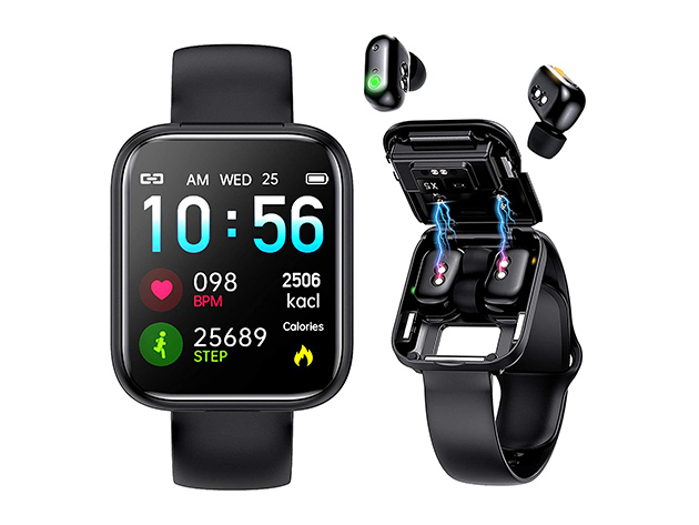 Smartwatch discount bluetooth earbuds