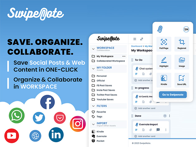 SwipeNote - Business Plan (5 users): Lifetime Subscription