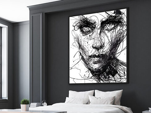 絵画｜原画｜油絵｜Interior Art｜The chilling girl