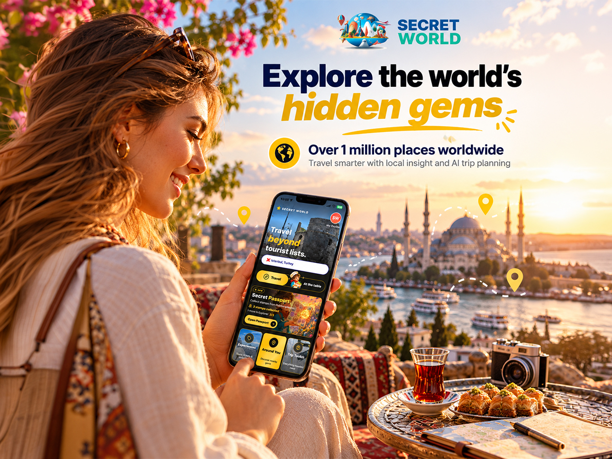 Secret World Travel Guide App Premium Plan: Lifetime Subscription