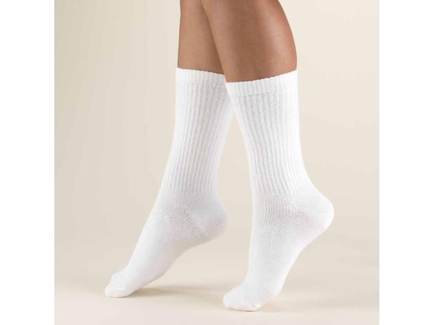 36 Pairs Women's Athletic Crew Socks - Bulk Wholesale Packs - Any Shoe 