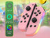 Wireless Controllers for Nintendo Switch with RGB Lights (Pink)