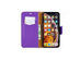 iPM PU Leather Wallet Case for iPhone 11 Pro with Kickstand (Violet)