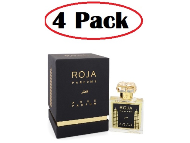 4 Pack of Roja Qatar by Roja Parfums Extrait De Parfum Spray (Unisex) 1.7 oz