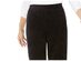 Karen Scott Women's Petite Velour Pull-On Pants Black Size Large
